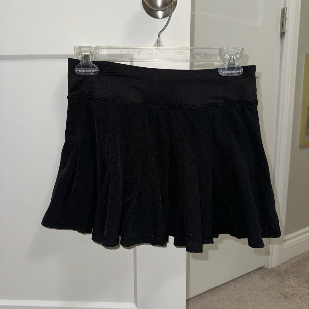 BLACK TENNIS ATHLETIC SKIRT